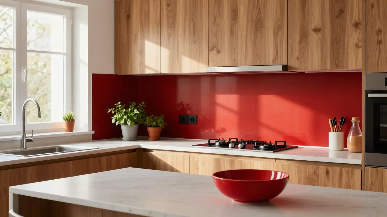 Červená barva v interiéru: jak použít energii a vášeň bez přehánění