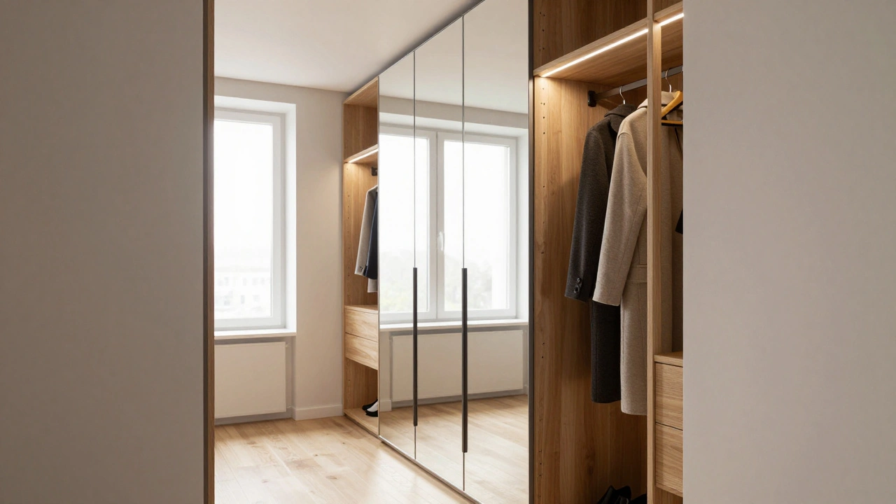 Zrcadlové skříně v hale: jak zvětšit prostor a přidat světlo